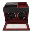 thumbnail image 3 of Exhibición de joyería de reloj, enrollador automático de reloj, caja de almacenamiento de bobinado de reloj doble, enrollador automático de reloj de grado profesional, 3 of 8