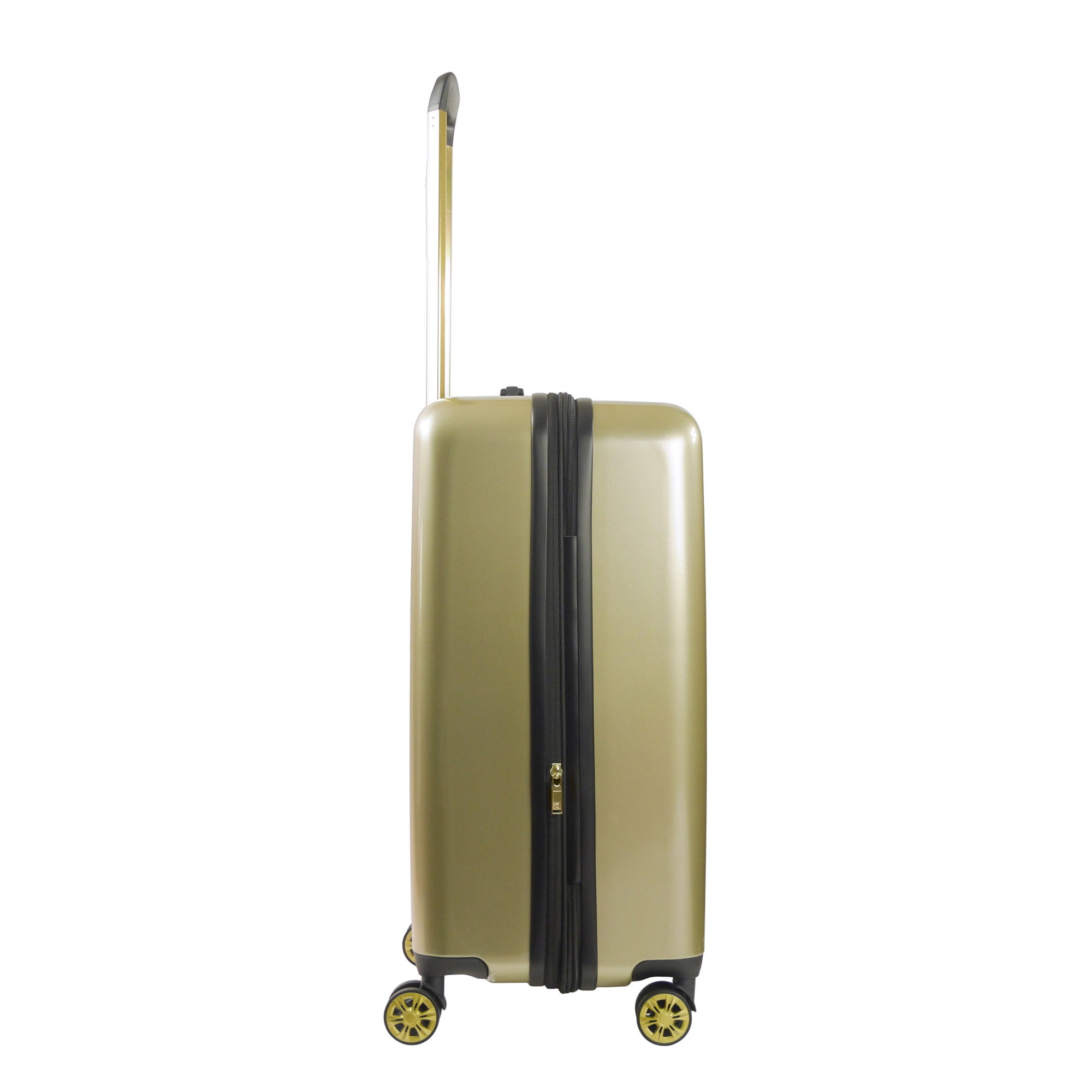 Grove 27 Inch Rolling Luggage, Hardshell Suitcase with Spinner Wheels, Gold