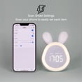 thumbnail image 3 of Injueey Reloj despertador para niños, relojes digitales electrónicos para niños con luz nocturna, música, cabecera, despertador, Decoración del hogar Rosa, 3 of 6