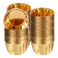 thumbnail image 1 of Forros de cupcake de foil metálico Uxcell para hornear cupcakes, 100Pcs forros de cupcakes, soportes para cupcakes, dorado, 1 of 5
