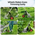thumbnail image 4 of Paddsun Weed Trimmer Support Wheel, Adjustable Black Stabilizing TrimFit Wheels Weed Trimmers For Landscaping, 4 of 10