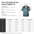 thumbnail image 5 of Fotbe Blue Color Cactus Camisa Estampada de Manga Corta para Hombre, Casual de Verano, Estilo Playero, Sin Arrugas-Small, 5 of 5
