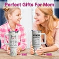 thumbnail image 2 of 40 oz #1 Mom Cup Tumbler with Handle Lid and Straw, Mothers Day Tumbler Cup, Birthday Christian Mother''s Day Gifts for Mom from Daughter Son, Mama Gifts for Moms, 2 of 6