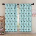thumbnail image 5 of Blackout Kids Curtains,LightBlue Cartoon Dinosaurs Skeletons Pattern Childrens Insulated Curtains Set Of 2,Bedroom Essentials,Toddler Room Decor 52"x63", 5 of 5