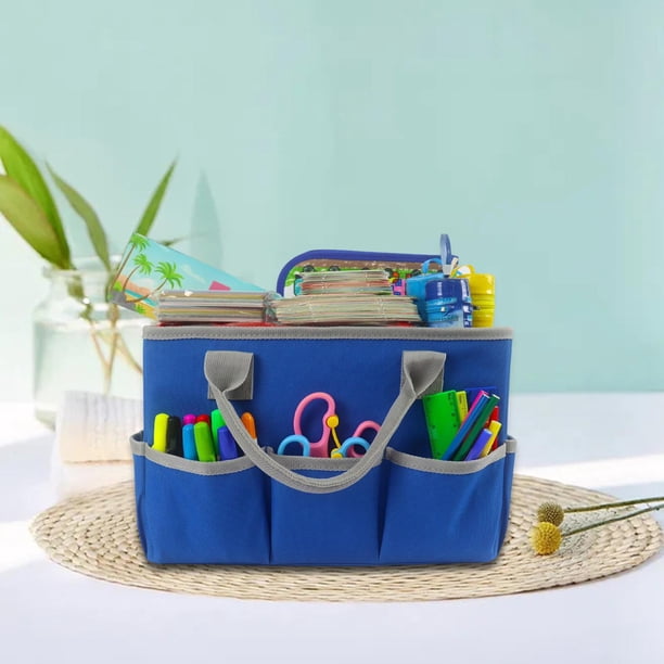 Organizador de escritorio de oficina Carpeta de archivos de escritorio, bolsa de almacenamiento de artesanía con bolsillos, organización de bolsa de Macarena Organizador de bolsas