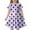 Light Purple, variant on Girl's Dresses Children's Fashion Polka Dot Print Slim Short Sleeve Kids Outfits