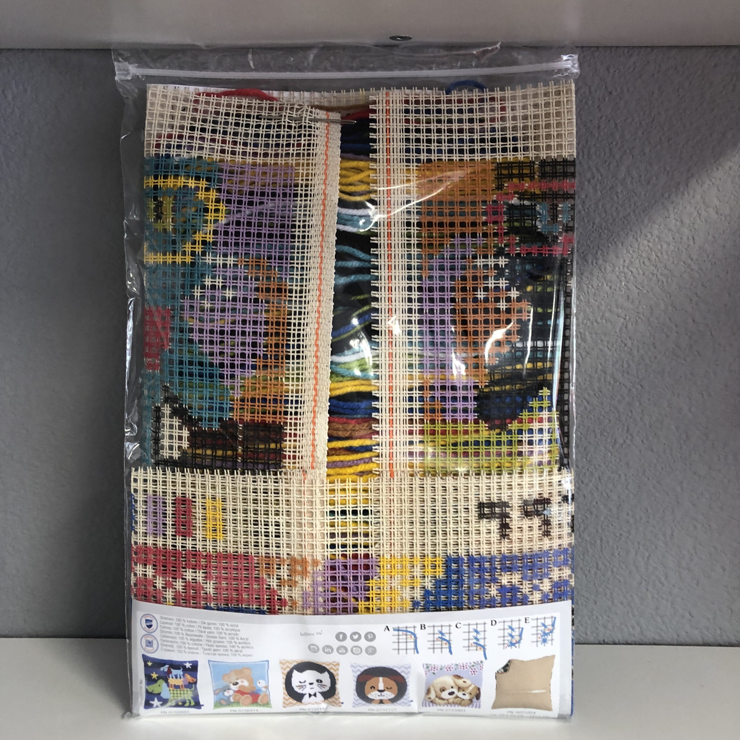 Vervaco Cross Stitch Cushion Kit Funny Cats 16" x 16"
