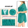 thumbnail image 2 of HAPPY BAY Women's Beachwear Swimsuit Coverups Summer Swim Beach Dress Cover ups for Swimwear Women Bathing Suit Mini Kimono L-XL Mary Teal Blue_AC336, 2 of 5