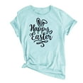 thumbnail image 3 of AXXD Mens And Women Easter Shirt,Printing Short Sleeves Round-Neck Loose T-Shirt Bunny Tops For Big&Tall New Arrival Size 12, 3 of 4