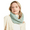 Seafoam Green, variant on Aran Woollen Mills Women`s Infinity Cable Knitted Scarf 100% Premium Merino Wool Made in Ireland