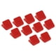thumbnail image 1 of Clip de papel y bolsa Uxcell, paquete de 10, selladores de bolsa cuadrados, clips para bolsas de snacks, rojo, 1 of 5