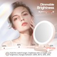 thumbnail image 4 of Espejo de aumento B Beauty Planet 30X con luz y batería de 2000mAh, rosa, 4 of 7