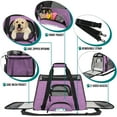 thumbnail image 3 of PetAmi Airline Approved Pet Carrier for Cat, Soft Sided Dog Carrier for Small Dog, Cat Travel Supply Accessories Indoor Cat, Ventilated Pet Carrying Bag Medium Large Kitten Puppy, Small Heather Purple, 3 of 7