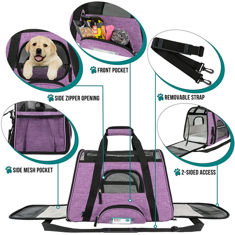 Pawaii Pet Carrier, Tsa Airline Approved Cat Carrier, Soft Sided  Collapsible Pet Travel Carrier, Foldable, Protable, Travel Frie