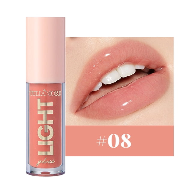 FcBaudy Lipstick for Women, Lip Stain, Lip Gloss Moisturizing And Moisturizing, Candy Lip Gloss, Mirror Finish, Pearl Gloss, Bare Color Lip Gloss, 12 Colors, Plain Face, Lip Gloss 3.5ml lip care