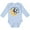 AE-Light Blue, variant on Inktastic Cow Jumped over the Moon Boys or Girls Long Sleeve Baby Bodysuit