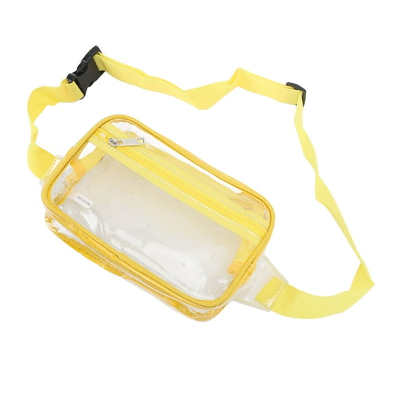 Riñonera transparente, bandolera transparente, impermeable, transparente, riñonera transparente, construcción resistente