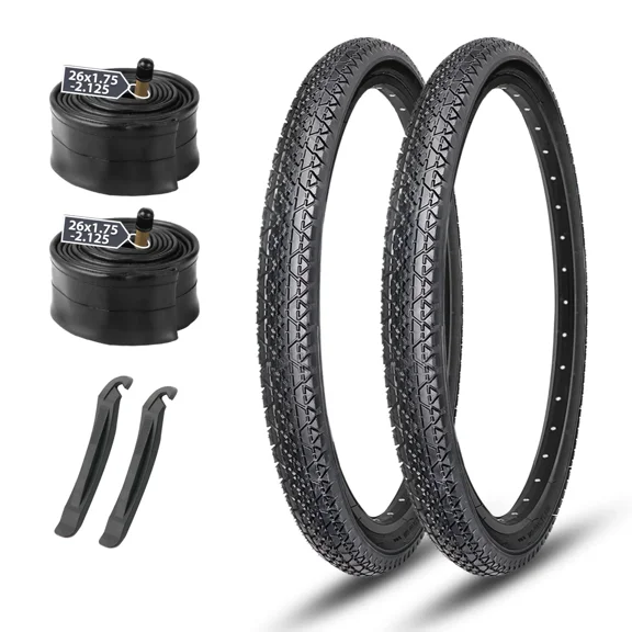 26x2.125 Cruiser Bike Tires: Folding Replacement Tires for Beach Cruiser and Urban Commuting Bicycle