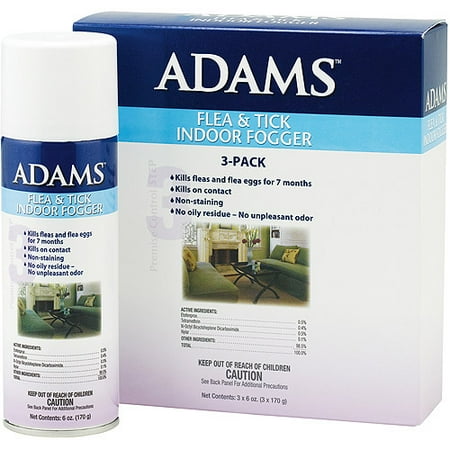 Adams Flea & Tick Room Fogger, 3-Pack