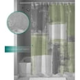 thumbnail image 3 of Sage Green Shower Curtain Lightweight Abstract Green Shower Curtains with Hooks, Sage Green and Grey Oil Painting Waterproof Bath Curtain for Bathroom,Green Ombre Bathtub Decor 72 X 84 Inch, 3 of 6