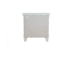 thumbnail image 5 of Alpine Furniture Winchester 3 Drawer Nightstand, White, 5 of 8