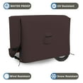thumbnail image 3 of COVERS&ALL Outdoor Generator Cover, 18 Oz Heavy Duty Waterproof UV & Weather Resistant, Universal Portable Equipment Storage Protector with Air Vents & Drawstrings (38"W X 28"D X 30"H, Coffee), 3 of 6