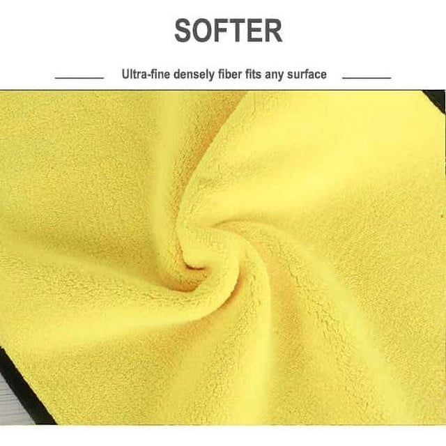 Microfiber Cleaning Cloths, 3 PCS Soft Material Microfiber Towels