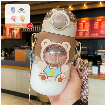 

Cute Water Botlle for Kids Lovely Animals Water Bottle Best Gifts for Girls H+4 Random Stickers