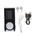 thumbnail image 1 of Reproductor de música digital MP3 con miniUSB, pantalla LCD de aluminio, tarjeta Micro SD TF de 32 GB, diseño de clip, 1 of 5