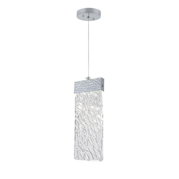 CWI Lighting Carolina Contemporary Metal LED Pendant with Dimmer in Pewter