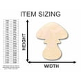 thumbnail image 2 of Unfinished Wood Toadstool Shape - Nature - Fairy Garden - Craft - up to 46" DIY 10" / 1/8", 2 of 3