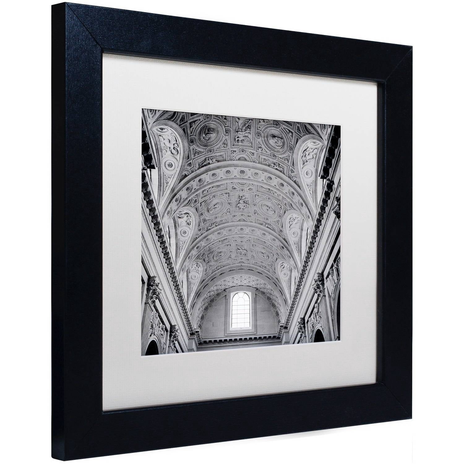 Trademark Fine Art "Paris II" Canvas Art by Alan Blaustein, White Matte, Black Frame