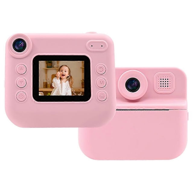 KDC-030D 2.0-inch Mini Children Instant Camera HD Dual Lens Digital Camera Photo Printer - Purple