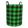thumbnail image 2 of Gaeub Buffalo Plaid Green Black Dirty Clothes Storage Basket, Toy Storage Bin for Storing Clothing, Diapers, Toys - Small, 2 of 8