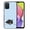 Boston Terrier Dog Lying Down Looking Up, variant on WIRESTER Shockproof Soft Rubber Cover Case for Samsung Galaxy A03S 4G LTE (Not 5G) 6.5" 2021, Boston Terrier Dog Lying Down Looking Up On Light Blue Background