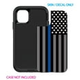 thumbnail image 2 of DistinctInk Custom SKIN / DECAL compatible with OtterBox Defender for iPhone 11 Pro MAX (6.5" Screen) - Thin Blue Line US Flag Law Enforcement - Show Your Support for First Responders, 2 of 5