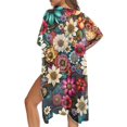 thumbnail image 5 of HELLHERO High Quality Fabrics Swimsuit Cover Up Shirt for Summer Breathable Free Size Bathing Suit Cover Up Mandala, 5 of 6