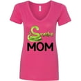 thumbnail image 3 of Inktastic Snake Mom Cute Women's V-Neck T-Shirt, 3 of 5