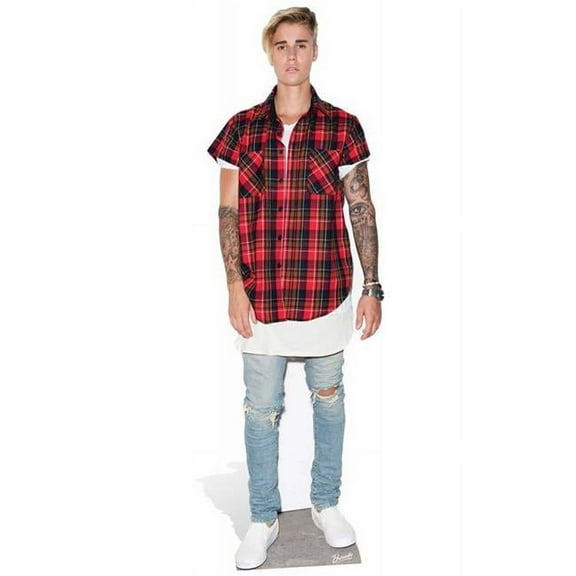 Star Cutouts Justin Bieber Purpose Cardboard Stand-Up, 69 x 21 inches, Made in the USA