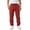 Brick Red, variant on Boys' Linen Pull-On Casual Pants Loose Fit Straight Leg Pants for Kids Elastic Drawstring Waist Summer Beach Pants