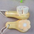 thumbnail image 3 of 1 Pcs Facial Cleansing Brushes Skin Care Deep Pores Cleanser Comma Bamboo Charcoal Soft Hair Massage Brush Tool Beige none, 3 of 4