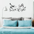 thumbnail image 4 of Calcomanías de pared removibles y autoadhesivas con patrón de café Uxcell Decoración para pasillo del hogar y dormitorio, 4 of 7