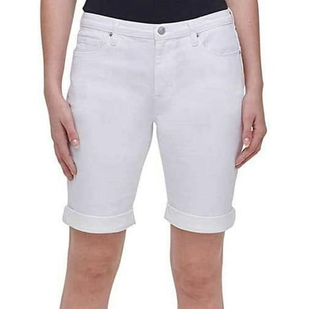 DKNY Bermuda Jean Shorts Denim Women (White,12)