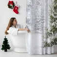 thumbnail image 5 of Winter Pine Tree Bathroom Shower Curtain Snowflakes Christmas Tree Plant Waterproof Washable Shower Curtains for Bathtub Bath Decor with Grommets and Hook 36 X 72 Inch, 5 of 8