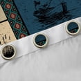 thumbnail image 4 of Homewish Retro Aztec Black Out Curtains,Pike Fish Curtains Pack of 2 (42x63 Each),Rustic Farmhouse Cabin Bedroom Curtains For Boys Teens,Microfiber Bedroom Decor, 4 of 6