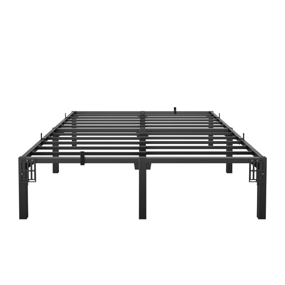 Yeshouse estructura de cama de metal negro de alta resistencia, plataforma ultrarresistente con gran capacidad de carga, fácil instalación, estable y silenciosa, no necesita base adicional
