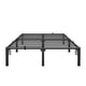 thumbnail image 1 of Yeshouse estructura de cama de metal negro de alta resistencia, plataforma ultrarresistente con gran capacidad de carga, fácil instalación, estable y silenciosa, no necesita base adicional, 1 of 7