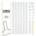 thumbnail image 6 of Simple Cord 150in Cord Hider Kit for Wall-Mounted TV or PC Cables (White), 6 of 13