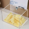 thumbnail image 2 of Caja de rifa de cartón acrílico Likrtyny con urna transparente y ranura Para papeletas, 2 of 7