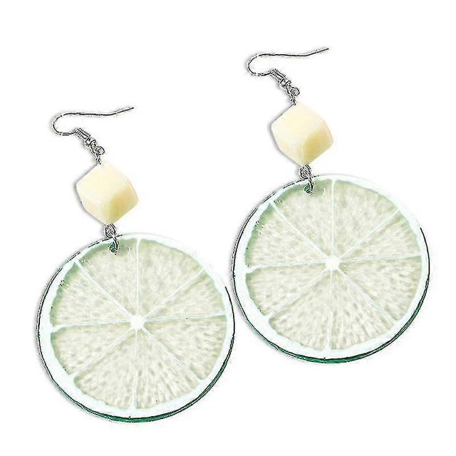 Pendientes de acrílico con forma de limón y dijes de frutas para niñas ------Código de producto 83666